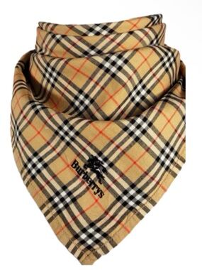 Burberrys Plaid Scarf cotton handkerchief